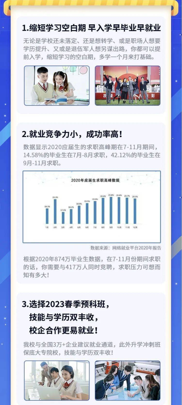 2023春季預科班，學歷技能雙豐收，校企合作更易就業(yè)！